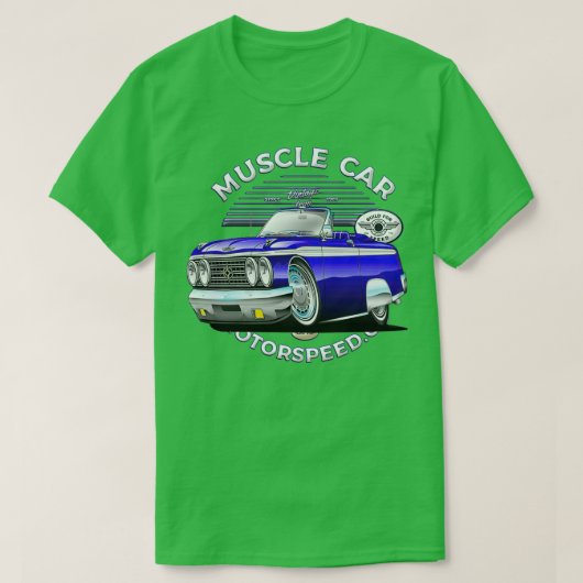 Amerikaanse supersport Super Car Gasser Low Rider T-shirt (Design voorkant)