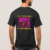 amerikaanse surf -  shirt met lachen (Achterkant)