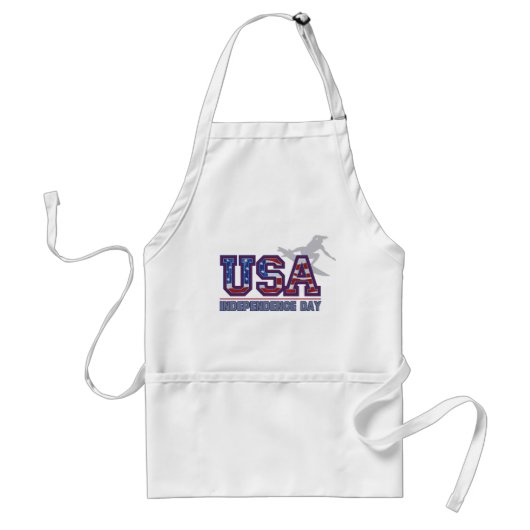 Amerikaanse Surfer Independence Day Chef's Aprons Standaard Schort (Voorkant)
