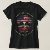 Amerikaanse Surinaamse harsliefde Surinaamse vlag T-shirt (Design voorkant)