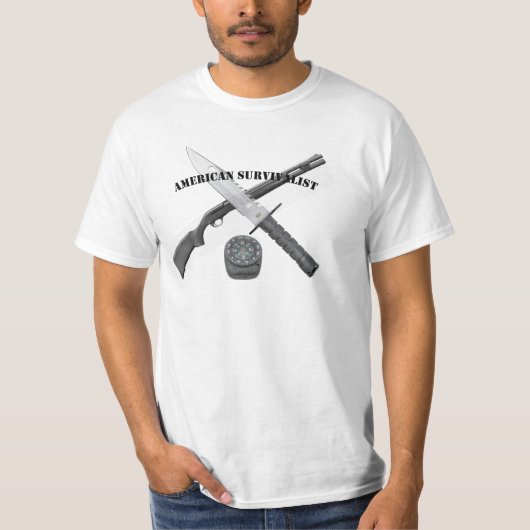 AMERIKAANSE SURVIVALIST T-SHIRT (Voorkant)