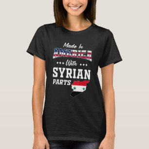 Amerikaanse Syrische onderdelen Syrië kaart Vereni T-shirt