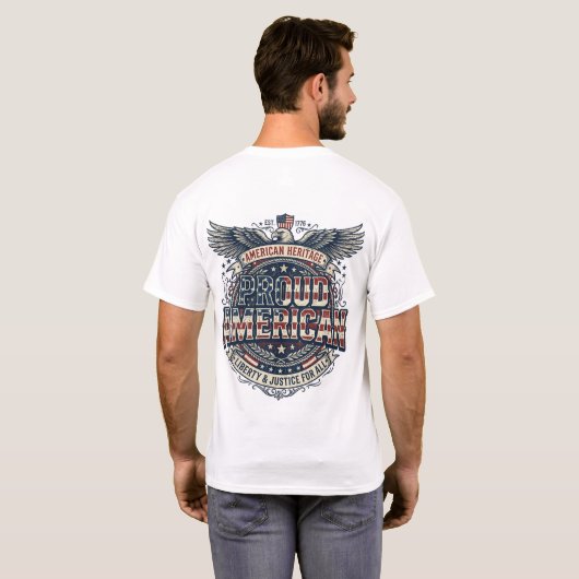 Amerikaanse T-shirts (Achterkant volledig)