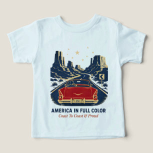 Amerikaanse T-shirts in volle kleur