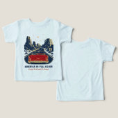 Amerikaanse T-shirts in volle kleur (Ontwerp Voorkant & Achterkant)