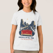 Amerikaanse T-shirts in volle kleur (Voorkant)