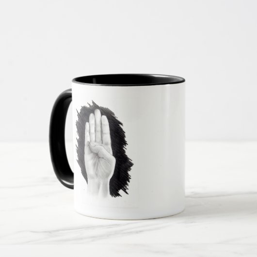 AMERIKAANSE TAALLETTER "B" MOK (Voorkant links)