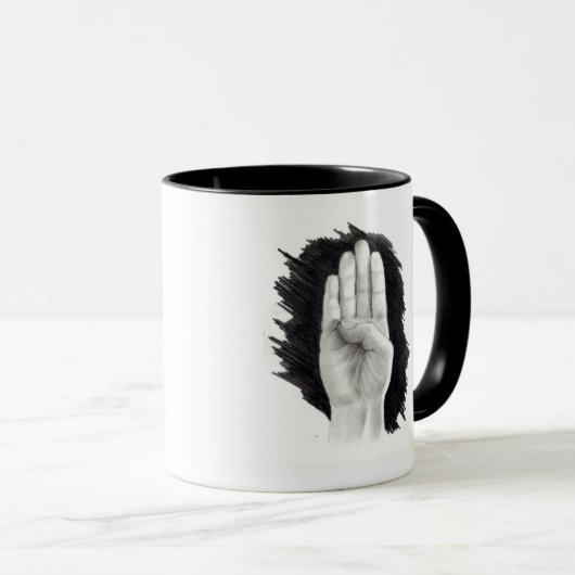 AMERIKAANSE TAALLETTER "B" MOK (Voorkant rechts)