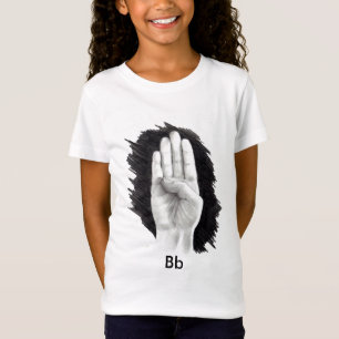 AMERIKAANSE TAALLETTER "B" T-SHIRT