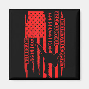 Amerikaanse Taekwondo USA Martial Arts Artist Team Magneet