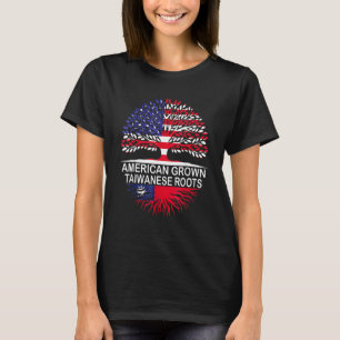 Amerikaanse Taiwanese roet Taiwan vlag T-shirt