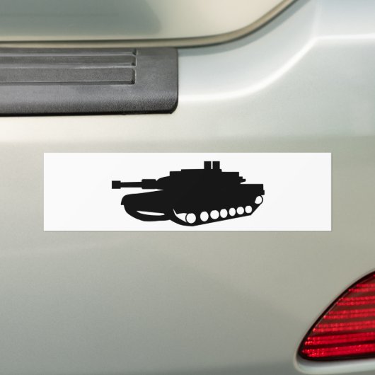 amerikaanse tank bumpersticker (Op auto)