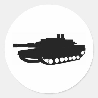 Amerikaanse tank ronde sticker