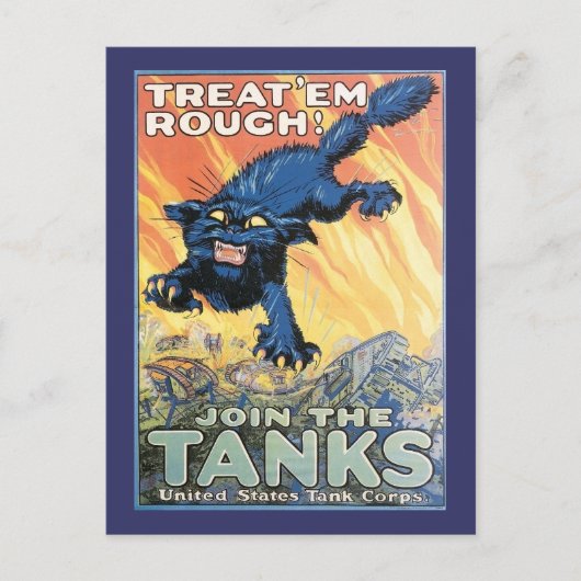 Amerikaanse tankbeitelen die Poster terugwinnen Briefkaart (Voorkant)