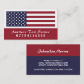 Amerikaanse Taxi Flag Visitekaartje (Voorkant / Achterkant)