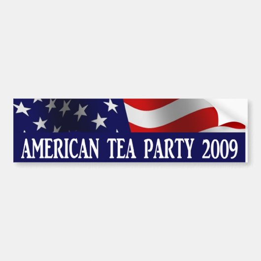 Amerikaanse Tea Party 2009 Bumpersticker (Voorkant)