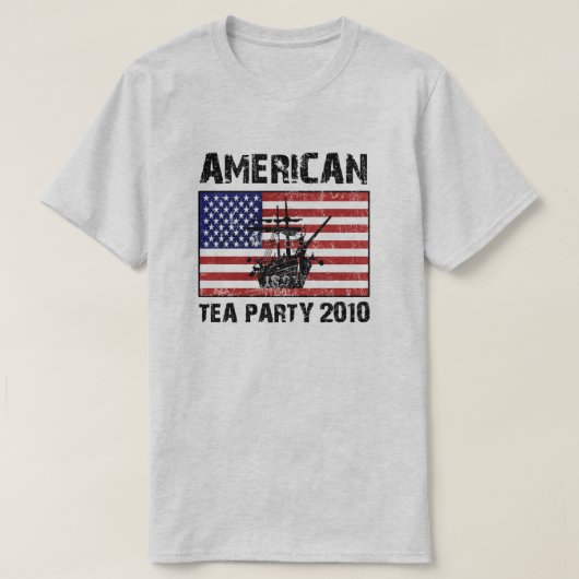 Amerikaanse Tea Party 2010 T-shirt (Design voorkant)