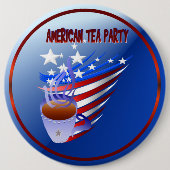 Amerikaanse Tea Party Button (Voorkant)