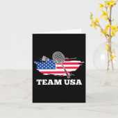 Amerikaanse Team Shuttle Racket Badminton Player Kaart (Gele Bloem)