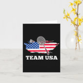 Amerikaanse Team Shuttle Racket Badminton Player Kaart (Gele Bloem)