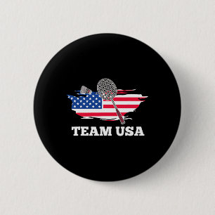 Amerikaanse Team Shuttle Racket Badminton Player Ronde Button 5,7 Cm