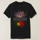 Amerikaanse teelt met Portugese wortels Portugal T T-shirt (Design voorkant)