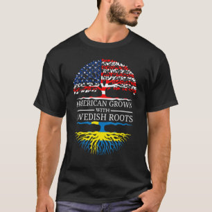 Amerikaanse teelt met Zweedse wortels Amerikaanse T-shirt