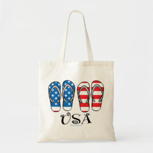 Amerikaanse Teenslippers Tote Bag