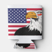 Amerikaanse tekening van een adelaar blikjeskoeler (Achterkant)