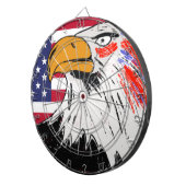 Amerikaanse tekening van een adelaar dartbord (Voorkant Rechts)