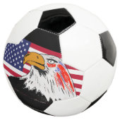 Amerikaanse tekening van een adelaar voetbal (Drie kwart)