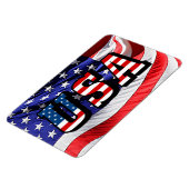 Amerikaanse tekst Amerikaanse vlag Flexible Magneet (Linkerzijde)