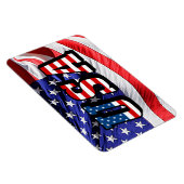 Amerikaanse tekst Amerikaanse vlag Flexible Magneet (Rechterzijde)