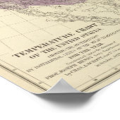 Amerikaanse temperatuur poster (Hoek)