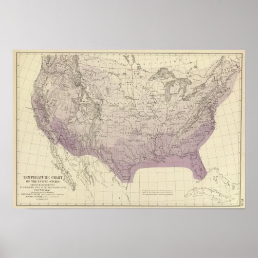 Amerikaanse temperatuur poster (Voorkant)