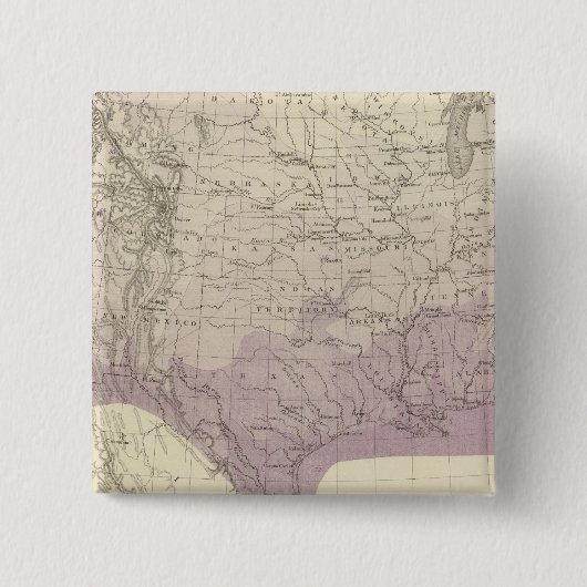 Amerikaanse temperatuur vierkante button 5,1 cm (Voorkant)