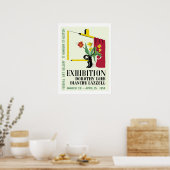 Amerikaanse tentoonstelling voor vrouwelijke schil poster (Keuken)