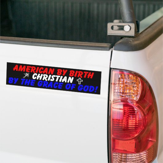 Amerikaanse ter bevalling bumpersticker (Op Truck)