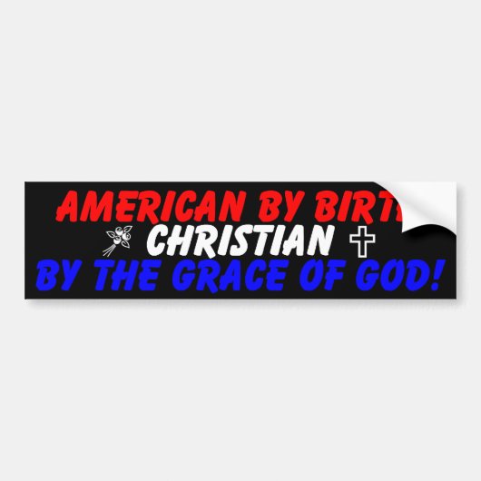 Amerikaanse ter bevalling bumpersticker (Voorkant)