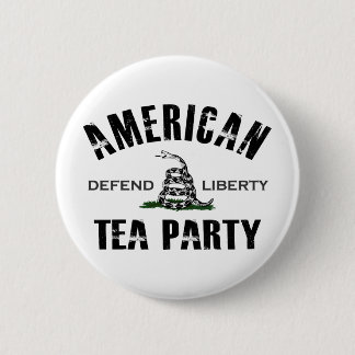 Amerikaanse theepartij ronde button 5,7 cm