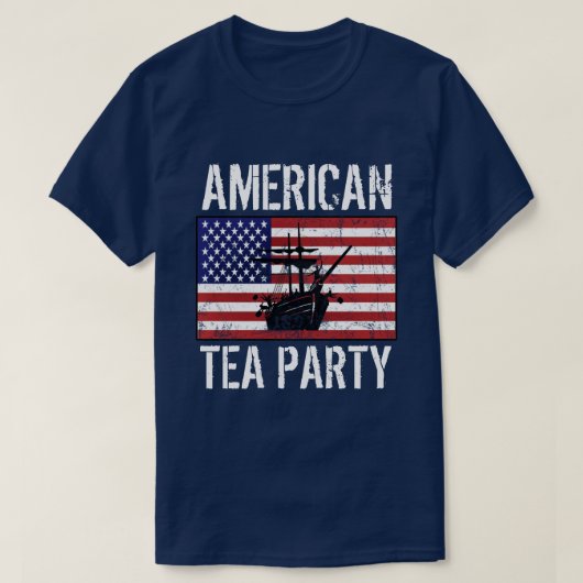 Amerikaanse theepartij t-shirt (Design voorkant)