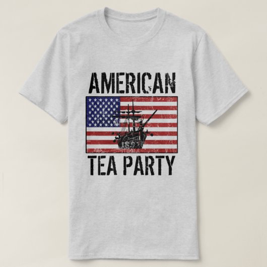 Amerikaanse theepartij t-shirt (Design voorkant)