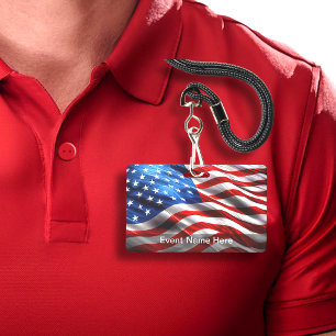 Amerikaanse Thema Budget Event Badges