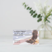 Amerikaanse thema Eagle sterren en strepen Visitekaartje (Staand voorkant)