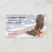 Amerikaanse thema Eagle sterren en strepen Visitekaartje (Voorkant)