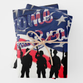 Amerikaanse thuisbasis van de Brave Inpakpapier Vel (In situ)