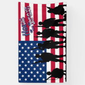 Amerikaanse thuisbasis van de Brave Soldier Spandoek (Verticaal)