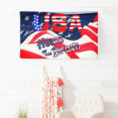 Amerikaanse thuisbasis van de Brave Spandoek (Insitu)