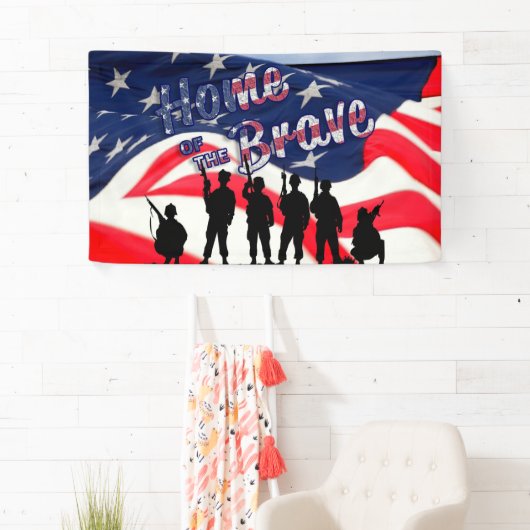 Amerikaanse thuisbasis van de Brave Spandoek (Insitu)