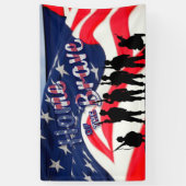 Amerikaanse thuisbasis van de Brave Spandoek (Verticaal)